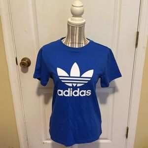 New Adidas Kids Trefail Tee/T Shirt Blue Sz L